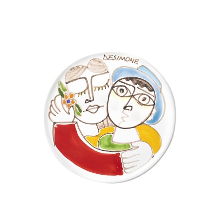 Bottle coasters Folk Lovers Ceramiche De Simone Bottle coasters Folk Lovers Ceramiche De Simone